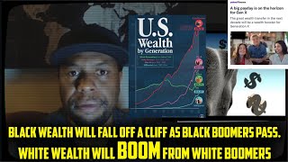 Black Wealth will fall off a CLIFF as Black Boomers pass. White wealth will BOOM from White Boomers.