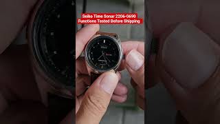 Seiko Time Sonar 2206-0690 Functions Tested Before Shipping