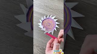 🌀Spinning Paper Craft – Blow with a Straw! STEM Fun