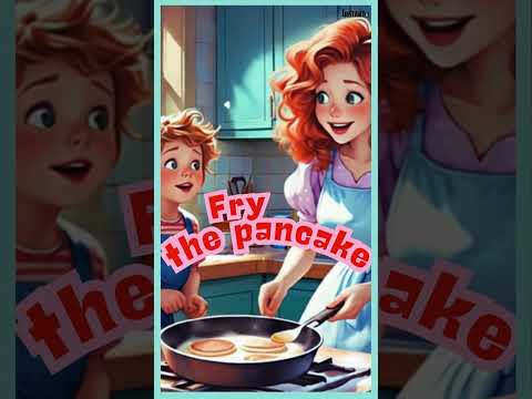 Mix a Pancake  -  Nursery rhyme, kids song,  preschool, kindergarten, grade 1,-8, A
