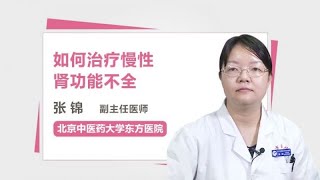 如何治疗慢性肾功能不全 张锦 北京中医药大学东方医院