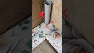 🔴Correct way for pipe and tile cutting and installation work ✅ #shorts #shortsfeed