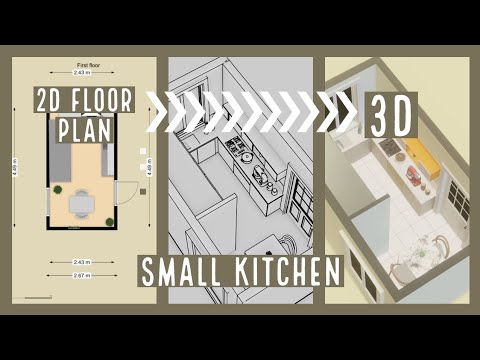 Small Kitchen Design- Made in Blender 3D