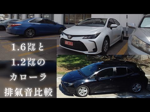 Exhaust Sound【Toyota COROLLA 1.2L Turbo ＆ 1.6L XLi】　カローラスポーツ1200（116馬力）カローラセダン1600（121馬力）マフラー音比較　排氣音