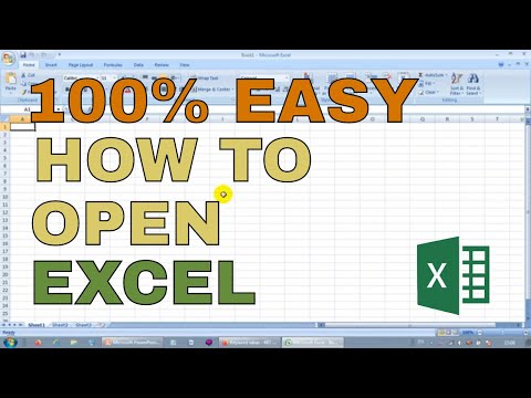 How to open excel