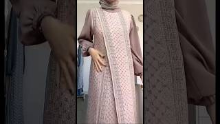 Baju Gamis kombinasi brokat kode 160 #shorts  #bajugamislebaran #shopeehaul