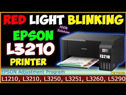 Epson l3210 Resetter Free Download || Epson l3210 Red Light Blinking Solution