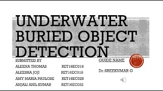 Underwater object detection using FrFT | 75% presentation | Group No: 10 | Rajagiri Engg College