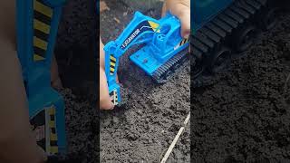 Excavator kecil warna biru exsavator #fyp #shortvideo #viralvideo #trending