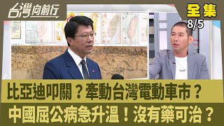比亞迪叩關？牽動台灣電動車市？  中國屈公病急升溫！沒有藥可治？ 【台灣向前行】 2025.08.05