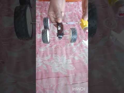 #experiment  high power gear motor rotated this car