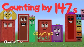 Counting by 147s Song | Minecraft Number blocks Counting Songs | Math and Number Songs for Kids