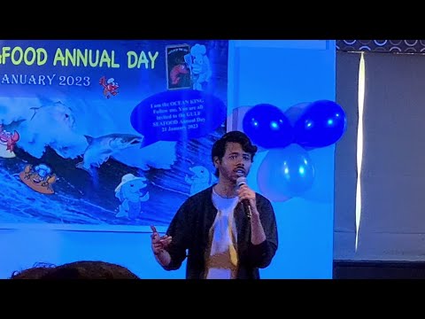 Heart touching solo performance by Krishna Kumar at Gulf Seafood Annual day celebration 2023.01.21.