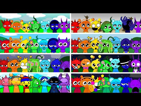 🌈Incredibox - Sprunki but RAINBOW BABIES in ALL Different Mods🌈