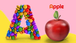 ABC Song Phonics - Toddlers learning abc song - A for Apple a a Apple , ABC Song, Alphabet Song kids