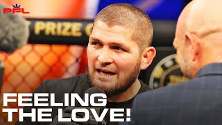 Coach Khabib & Artur Zaynukov Feel The Love! | Post-Fight Interview | PFL Champions Series 2