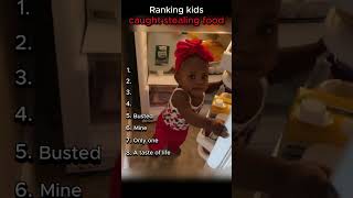 Ranking kids caught stealing foodd #shorts #funny