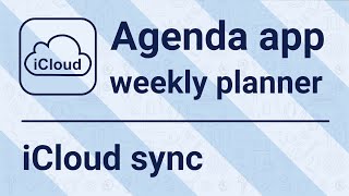 Agenda app - iCloud sync