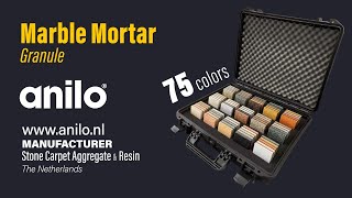 Anilo Marble Mortar Granule #marble #mortar #aggregate #granule #gravel #stonecarpet #steinteppich