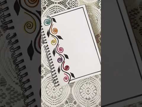 Easy Front Page Design #school #schoolproject #assignment #frontpagedesign #pageborder #shorts #art