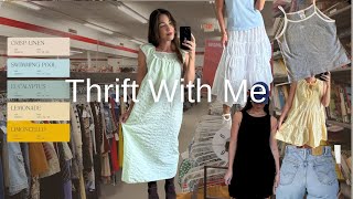 thrifting the perfect vintage dress + styled thrift haul