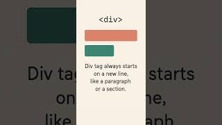 "div vs span in 30 Seconds! | HTML Tip Every Beginner Must Know 🔥"