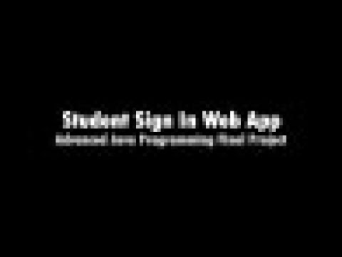 Student Lab Sign In Web App | Advanced Java Programming Final Project