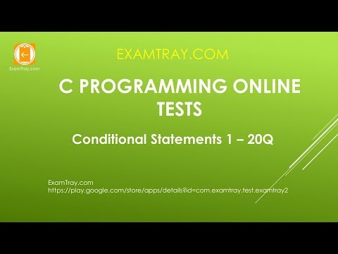 08. C Programming Conditional Operators Statements Online Test 1 [ Interview Questions ]