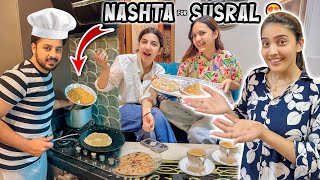 AREEB NY SUSRAL WALON K LEA NASHTA BNAYA 😍 | Most Difficult Challenge Ki Tayari 😱