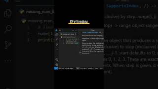 Find missing value from the list #coding#python#shorts#rahicoder#programming#trending#viralcode