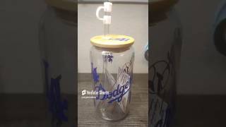 Custom #LA #dodgers #glasscan #fortnite #stayhomedad #virlshort #cricut #vinyl #gododgers #blue