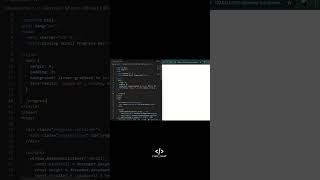 🔦Glowing Scroll Progress Bar | HTML CSS JS | UI Animation Effect ⚡