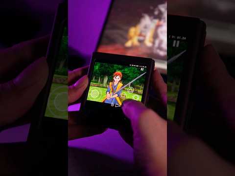 It's DQ VIII on the cover screen of Samsung Z Flip 5 #retro #emulator #ps2