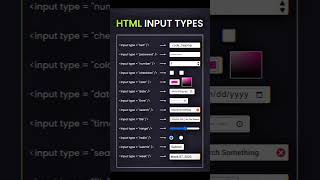 CODING HELP | HTML input Tags | HTML Tags List |