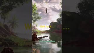 Varl  falls off cliff #gaming #horizonforbiddenwest #funny #funnyfall