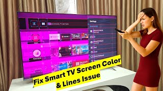 How to Fix Android Smart TV Screen Color Changed & Lines Problem