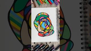 cute AND relaxing art therapy 😇🎨 #satisfyingart #artideas #relaxingart #neurographic