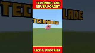 TECHNOBLADE NEVER FORGET #shortvideo #minecraft #tachnoblade #trending #viral #gaming