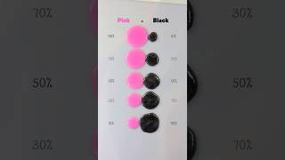 Pink + Black Slime Color Mixing Shades 🎨😍#colormixing #paintmixing #asmr #art #colors #shorts