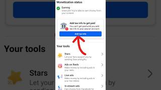 Add tax info to get paidYou can't get paid until you add tax info to your payout account