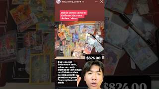 $800 worth of cards stolen 🫣 #collectorsfest #pokemoncardshow #tradeshow #lazycardtrading #stealing
