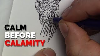 Technical Pen Drawing - Calm Before The Calamity