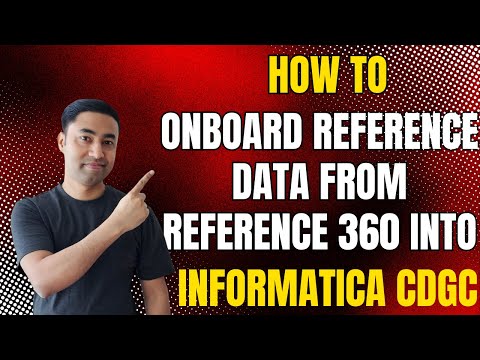 Associate Reference 360 Reference Data with Informatica CDGC Assets - Glossary and Data Elements