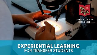 Experiential learning for transfer students