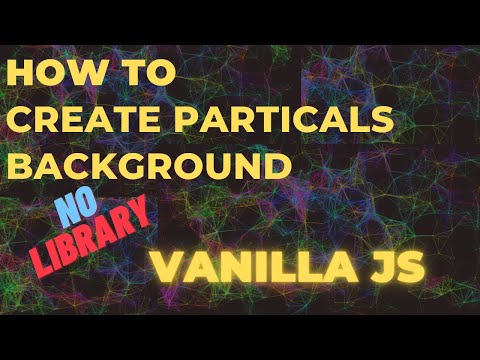 How To Create Particles Background App