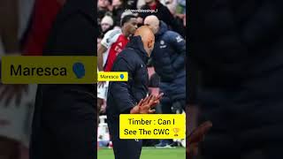 So who'll try harder now? #maresca #chelsea #cwc #gehgeh #ai #aicontent #timber #ytshorts #reels