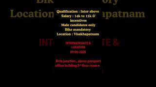 Vizag jobs #vizag #vizagjobs #jobsinvizag #jobopportunities