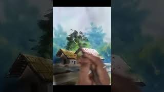 #watercolour #reelvideo #watercolorlandscapepainting #♥️