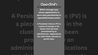 5 OpenShift Interview Quiz #kubernetes #Openshift