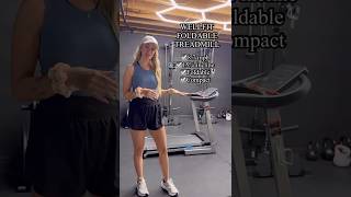 Compact treadmill that's foldable, auto incline and adjustable speed trying #treadmill #workoutatgym